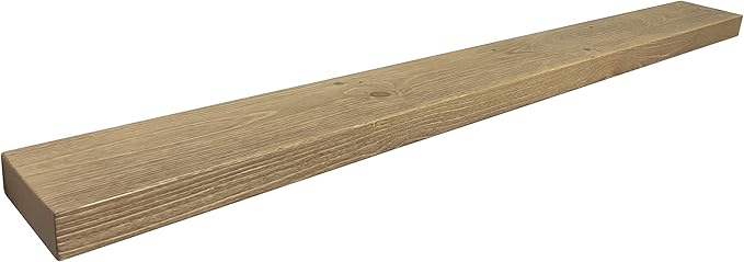 joelsantiques - 54 Inch Wooden Floating Shelves for Wall - 54x6x2 in - Made of Natural Wood - Long Heavy Duty Rustic Wall Shelves for Bedroom - Perfect for Living Room, Kitchen - Natural-Ruum Studio Home