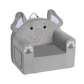 ALIMORDEN Animal Series Kid's Chair, Ultra-Soft Comfy Foam Filled Toddler Sofa Chair, Cute Animal-Shaped Design Toddler Couch, Lightweight Birthday for Baby Boys & Girls (Elephant)-Ruum Studio Home