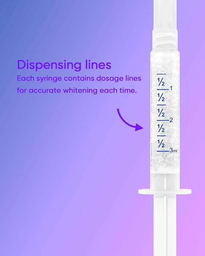 MySmile 4Pcs 35% Non-Sensitive Teeth Whitening Gel Refill Pack Kit for Whitening Teeth - Effective Painless Carbamide Peroxide Enamel Safety Mint Flavor Teeth Whitener(Not Include LED Mouth Tray)-Ruum Studio Home