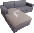 hyha Waterproof Couch Cushion Covers, Sectional Sofa Slipcovers Washable, L Shape Chaise Dog Couch Covers for Sectional Sofa, Universal Furniture Protector (1 Piece for Chaise, Taupe)-Ruum Studio Home