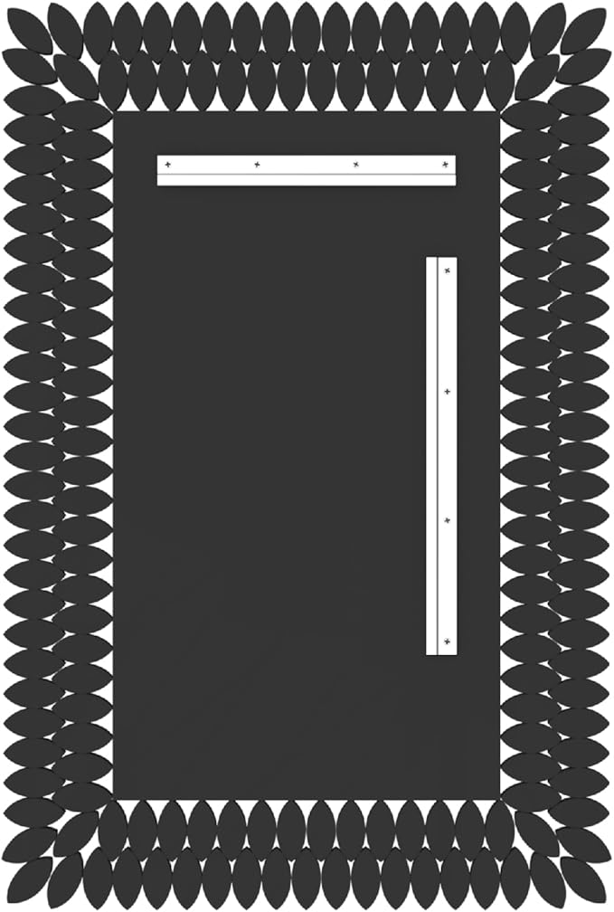 Kelly Miller Jeweled Luxury Bathroom Mirror for Wall, 24"x36" Rectangle Wall Mirror Decorative Mirror Vanity Mirror with Diamonds for Master Bath Half Bath Living Room Bedroom Fireplace Mantle Hallway-Ruum Studio Home