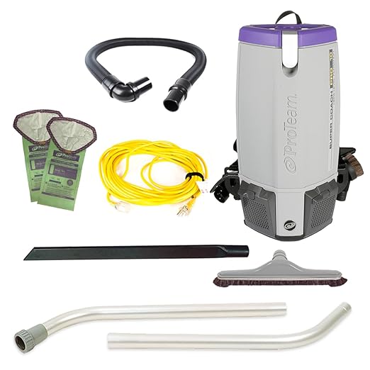 Super Coach Pro 10, 10 qt. Backpack Vacuum w/Horse Hair and Nylon Brush Blend Hard SurfaceTool Kit, 107342, Corded-Ruum Studio Home
