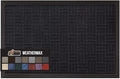 GORILLA GRIP 100% Waterproof All-Season WeatherMax Doormat, 60x24, US Designed Natural Rubber, Stain and Fade Resistant, Low Profile Indoor Outdoor Door Mats, Easy Clean Patio Mat, Midnight Maze-Ruum Studio Home