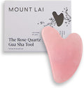 Mount Lai Rose Quartz Gua Sha Facial Tool – The Stone of Graceful Radiance – 100% Genuine Rose Quartz Stone Face Sculpting Tool for Lymphatic Drainage, Puffiness Reduction & Graceful Beauty-Ruum Studio Home