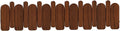 Wall Mounted Piano Key Hanger | Flip Style Hook | Entrance Wall Art Hook, Made of Oak Wood (3 Times Painted, 4 Times Polished) (Arc Walnut, 8Hooks)-Ruum Studio Home