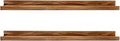 AZSKY Rustic Wood Floating Shelves for Nursery Books Long Wall Bookshelf Photo Picture Ledge Shelf with Lip Wall Shelf for Kids Bedroom Bathroom Living Room Office Frames 36 Inches Set of 2-Ruum Studio Home
