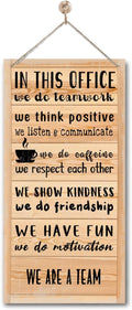 We Are A Team Motivational Quote Sign, In Office quote, Hanging wooden Sign, Gift for Leader Inspiring H1-Ruum Studio Home