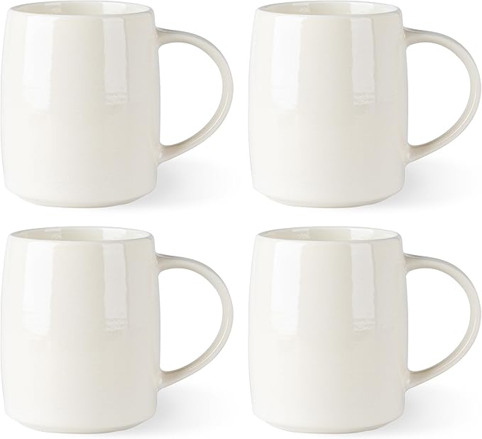 GBHOME Large Coffee Mugs Set of 4, 18oz Handmade Ceramic Coffee Mugs Set with Gradient color for Latte/Tea/Beer/Hot Cocoa, Dishwasher & Microwave Safe-Ruum Studio Home