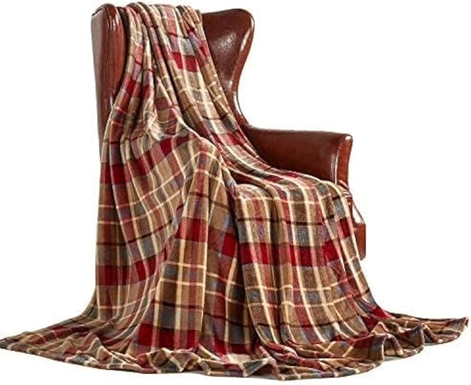 MERRYLIFE Throw Blanket Plaid| Ultra-Plush Soft Colorful | Decorative Couch Travel Love Urban Throw Blanket(40" 50", Love Urban)-Ruum Studio Home
