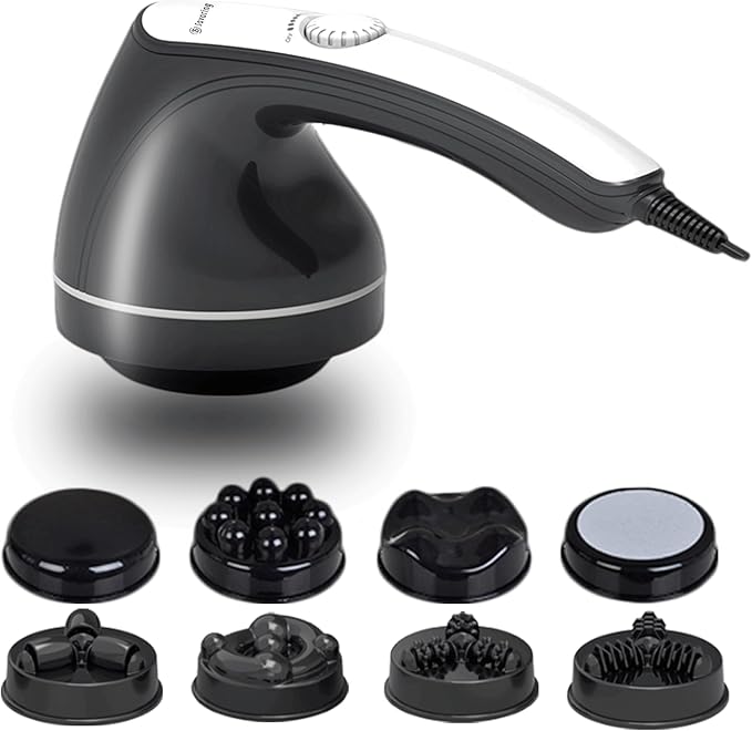 Body Sculpting Machine, Handheld Cellulite Massager, Body Shaper for Women,Lymphatic Drainage Massage for Stomach Belly Thighs Arm Butts with 8 Massage Heads Attachment 2 Mesh Covers-Ruum Studio Home