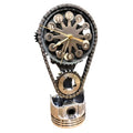 Chevrolet Small Block V8 Rotating Gear Clock – Stainless Steel Timing Chain Desk Clock by Clock9Nine, Chevy Truck Garage Decor, Muscle Car Gift, Hot Rod Man Cave Collectible, Car Show Trophy-Ruum Studio Home