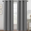 H.VERSAILTEX Blackout Curtains for Bedroom Thermal Insulated Room Darkening Living Room Curtains 84 Inch Long Grommet Privacy Protection Window Curtain Panels/Drapes for Nursery,2 Panels,Grey-Ruum Studio Home