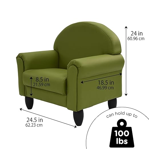 Children's Factory As We Grow Toddler Chair, Flexible Seating for Daycare or Preschool, Kids Reading Couch, Playroom Furniture, Sage-Ruum Studio Home