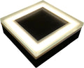 LUMENGY Solar Paver Light 4×4 inch (3.93 X 3.93), Up To 12 Hours Continues Lighting, Stainless Steel, Glare-Free Lighting For Driveways & Garden, 2700K Warm White, Waterproof & Drive-Over Rated. Ver 2-Ruum Studio Home