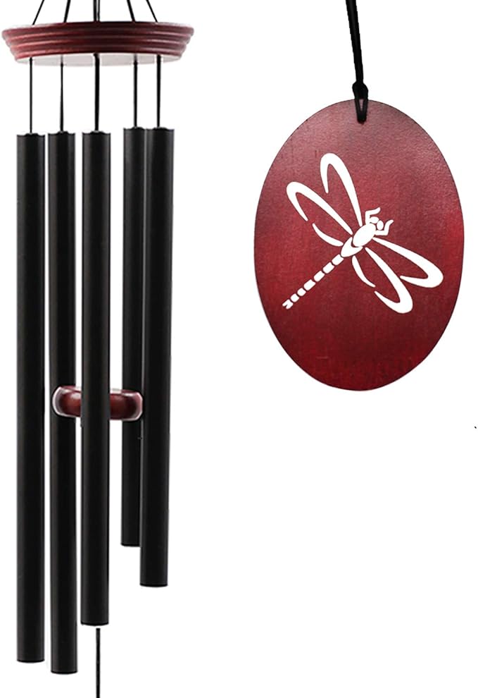 Wind Chimes for Outside, 33 Inch Wind Chimes Outdoor Tuned Soothing Melody, Memorial Wind Chime Sympathy Gifts for Loss of Loved One Prime. Garden Wind Chime. Dragonfly-Ruum Studio Home