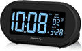 DreamSky Alarm Clocks for Bedrooms, Auto Set Digital Desk Clock for Bedside Nightstand, Electric Clock with Dimmable Brightness Dimmer, Auto DST, USB Port, Date, Temperature, Snooze-Ruum Studio Home