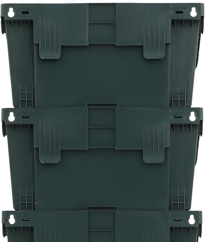 18 Pots Self-Watering Vertical Wall Planter, 39.4”L x 39.4”H Stackable Plastic Wall-Mounted Plant Grow Pots, Wall Hang Garden Planter Outdoor Indoor for Herbs Flowers Strawberries (Green)-Ruum Studio Home