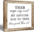 Rustic Wood Sign – ‘Sings My Soul’ Inspirational Wooden Plaque – Small Table or Shelf Decor, Spiritual Desk Sign, Wall Art for Home, Bedroom, Farmhouse Living Room, Motivational Quote, Home Decoration-Ruum Studio Home