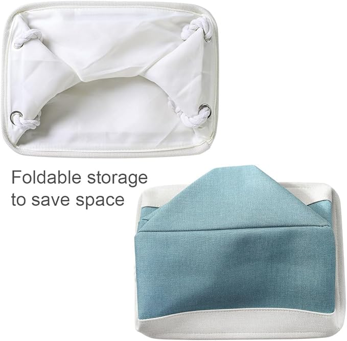 Storage Cubes - 4 Pack Large Fabric Baskets for Organizing, Collapsible Storage Bins for Closet Cloth Decorative Gift supplies Organizer Shelf 15.7 (L) x 11.8 (W) x 8.2 (H) inches-Ruum Studio Home