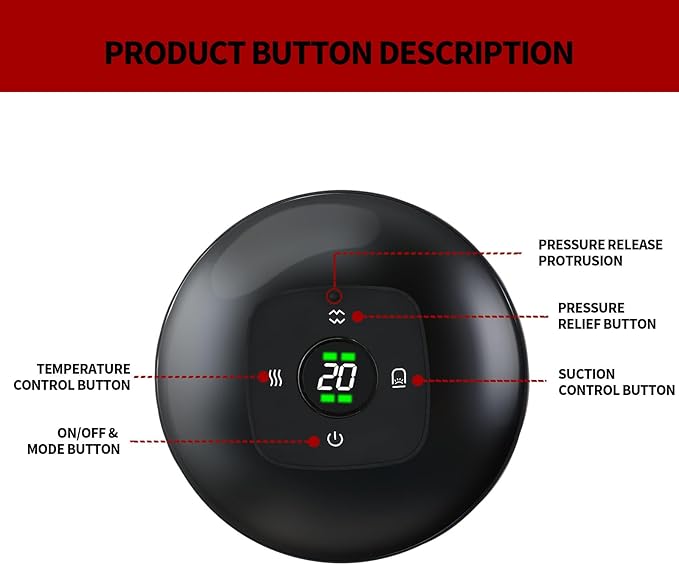 Smart Cupping Massage Therapy Set 2 Pcs, Electric Therapy Massager Kit, Therapy Device, Gua Sha Massage Tool for Pain Relief, Neck Shoulder Back Muscle Soreness (Black)-Ruum Studio Home