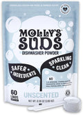 Molly's Suds Dishwasher Powder | Clean Dishwasher Detergent, Cuts Grease & Rinses Clean (Residue-Free) for Sparkling Dishes | 60 Loads (Unscented)-Ruum Studio Home