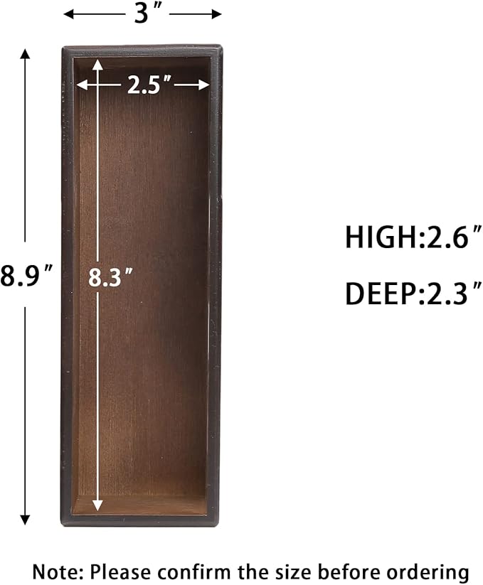 Bamboo Drawer Organizer - Kitchen Utensil Organizer Silverware Tray Cutlery Holder，Office Desk Supplies and Accessories,8.9 * 3 * 2.6,Nut-brown-Ruum Studio Home