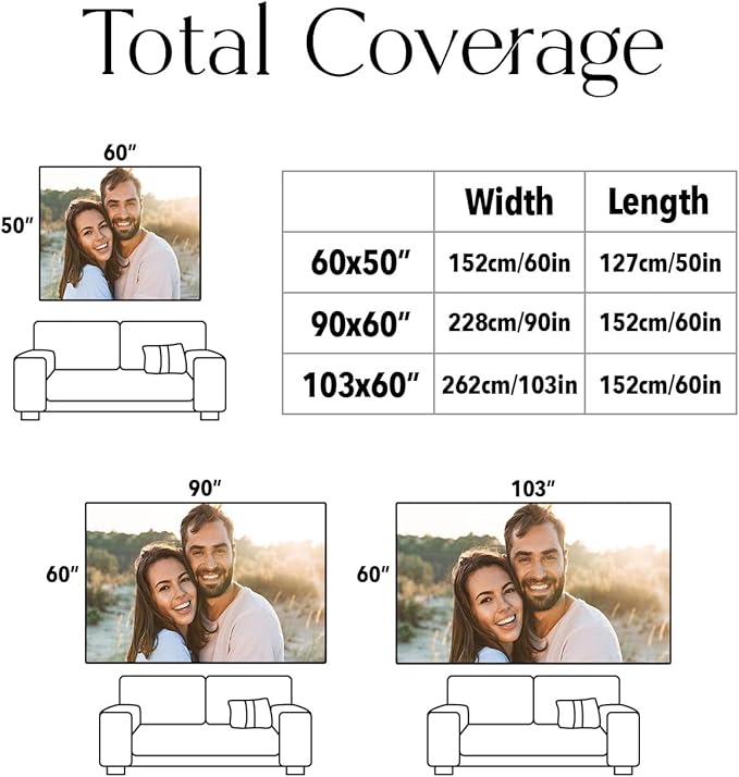 Personalized Custom Tapestry - Ships Next Business Day, Made in USA - Upload Your Own Image for a Unique Wall Hanging Backdrop, Perfect for Home & Living Room Decor, Bedroom Wall Art (60x103)-Ruum Studio Home