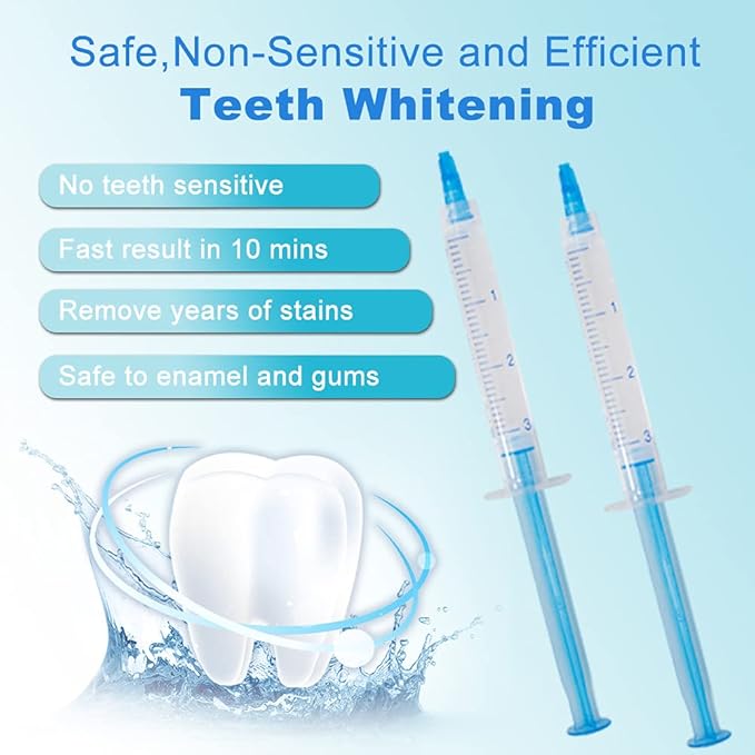 10pcs 3ml Teeth Whitening Gel Syringes, Refills 35% CP Bleaching Gel Kit Tooth Whitener Gel for Home Use-Ruum Studio Home