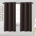 H.VERSAILTEX Blackout Curtains for Bedroom Thermal Insulated Room Darkening Living Room Curtains 72 Inch Long Grommet Privacy Protection Window Curtain Panels/Drapes, 2 Panels, Chocolate Brown-Ruum Studio Home