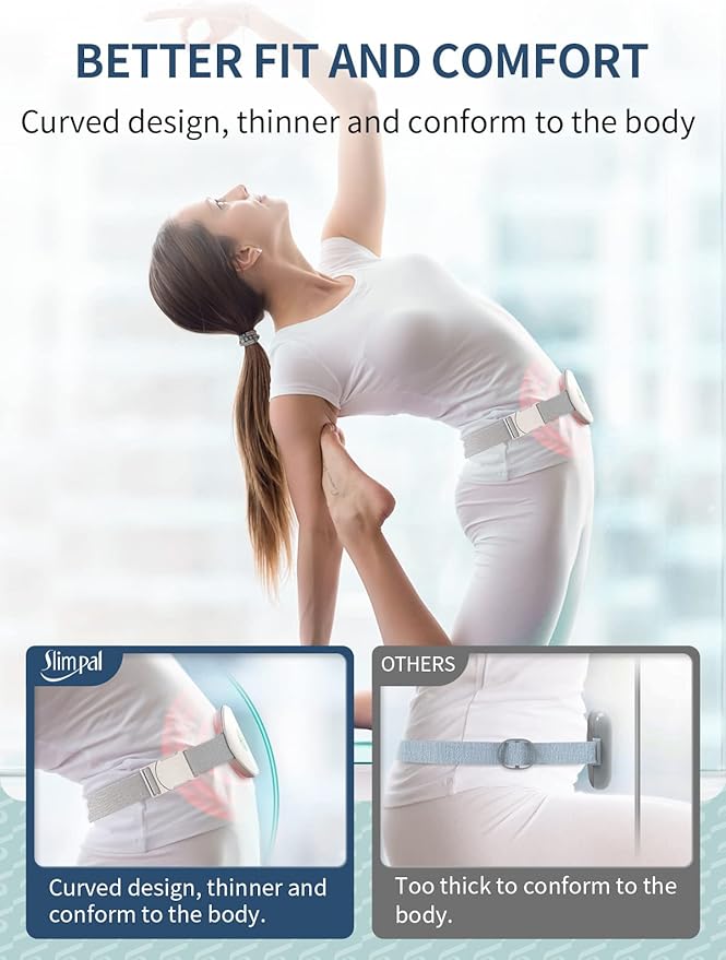 Slimpal Heating Pad for Period Cramps, Portable Cordless Electric Heating Pad for Menstrual Pain Relief Heat Belt, Rechargeable Wearable Heat Pad Gifts for Her Women Girl Wife Girlfriend, White-Ruum Studio Home