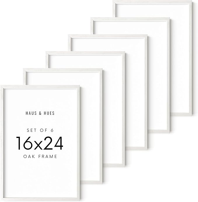 HAUS AND HUES Standalone White Oak Frame Set of 6-16x24-Ruum Studio Home