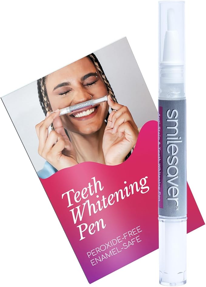 Smilesaver Peroxide-Free Teeth Whitening Pen – Long-Lasting, Gentle Formula for Sensitive Teeth – Portable Stain Remover Pen for a Radiant Smile – Easy-to-Use Oral Care Product for Brighter Enamel-Ruum Studio Home