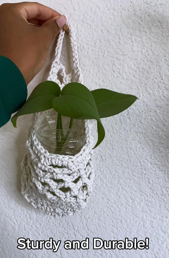 4PK Wall Planters for Indoor Plants, Macrame Plant Hanger | Wall Planter, Plant Hanger, Hanging Planter (2 Large + 2 Small)-Ruum Studio Home