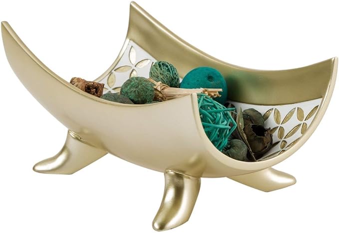 Creative Scents Schonwerk Diamond Lattice Decorative Bowl Table Centerpiece - Home Decor for Living Room, Centerpieces Table Decorations for Dining Room and Coffee Table-Ruum Studio Home