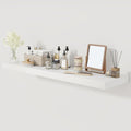 White Floating Shelves 48 Inch Long, 12 Inch Deep Floating Shelves for Wall, 48 x 12 Large Wall Shelves for Home Storage & Display, 2" Thicked Floating Shelf for Bedroom, Living Room, 1 Pack-Ruum Studio Home