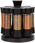 Kitchen Art Elite Auto-Measure Spice Professional 8 Compartments Black 7.45 x 7.45 x 8.25 inches-Ruum Studio Home