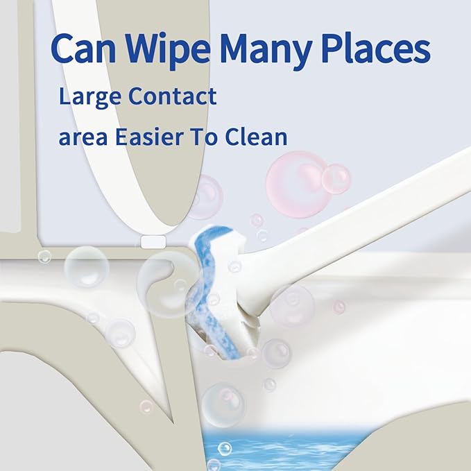Aimery 100 Counts Blue Disposable Toilet Bowl Cleaning Wand Refills Compatible With Clorox(100,Blue)-Ruum Studio Home