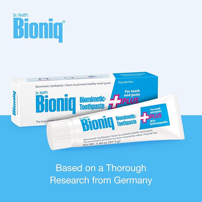 Bioniq Plus Biomimetic Toothpaste with 20 Percent Hydroxyapatite for Teeth and Gums I Clinically Tested I 3.44 oz-Ruum Studio Home