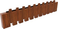 Wall Mounted Piano Key Hanger | Flip Style Hook | Entrance Wall Art Hook, Made of Oak Wood (3 Times Painted, 4 Times Polished) (LED Walnut, 10Hooks)-Ruum Studio Home