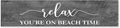 Generic Funny Wood Sign Relax You're On Beach Time Rustic Wooden Hanging Sign Home Farmhouse Kitchen Wall Decoration 16 x 4 Inch-Ruum Studio Home