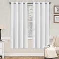 H.VERSAILTEX White Curtains 72 inches Long for Living Room Thermal Insulated Window Treatment Panels/Drapes - (White Color) - Set of 2 - Grommet Top-Ruum Studio Home