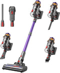Xlife 550W Cordless Vacuum Cleaner 48KPa Powerful Suction, Long Runtime, Green Light Dust Detection, Adjustable Stick, Tangle-Free Brush for Pet Hair/Carpet/Hardwood Floors-P12-Ruum Studio Home