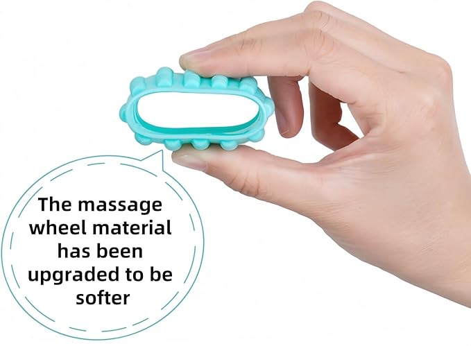 Leg Cellulite Massage Tool，Anti-Cellulite Deep Fascia Massager for arm and Forearm ，Muscle Roller with 6 Wheel, Muscle Recovery and Blood Circulation Tool，Pain Relief for Calves,Thigh,Neck-Ruum Studio Home