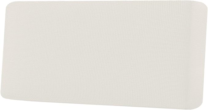 H.VERSAILTEX Super Stretch Individual Seat Cushion Covers Sofa Covers Couch Cushion Covers Slipcover Sets Thick Jacquard Textured Twill Fabric (1 Piece Sofa Cushion Cover, Porcelain)-Ruum Studio Home