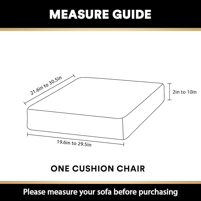 PrinceDeco Stretch Velvet Couch Cushion Cover,Soft Fitted Cushion Slipcover for Arm Chair Sofa Cushion Furniture Protector Seat Cushion Sofa Cover Width Up to 29.5", Oatmeal-Ruum Studio Home