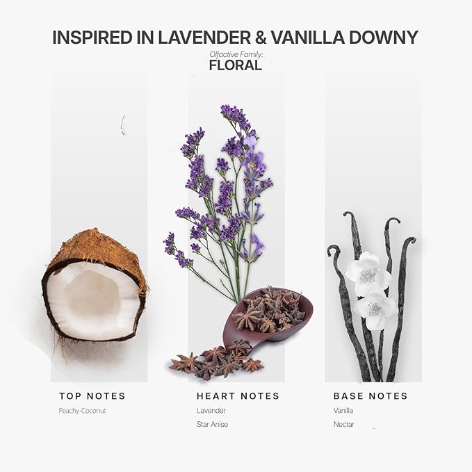 Aromaplan Scents, Clean Smelling Essential Oils,Inspired by Lavender & Vanilla Downy (5 Fl Oz /148ml)-Fresh Scent Essential Oil for Diffuser,USA Fragrance, Bigger Bottle, Bolder Aroma & Longer Lasting-Ruum Studio Home