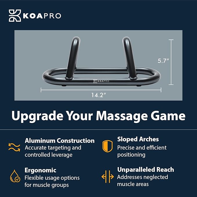 KOAPRO Psoas and Hip Hook Release Tool for Iliacus and Hip Flexor; Alleviate Pain and Tension, Targeted Deep Tissue Massager for Back, Core, Iliopsoas, Piriformis etc., Boost Relief and Recovery-Ruum Studio Home