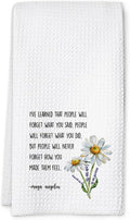 Inspirational Kitchen Hand Towel, Hostess Gift for Women, Christian Quote Waffle Weave Towel, Faith Decor Accent for Kitchen or Bathroom-Ruum Studio Home
