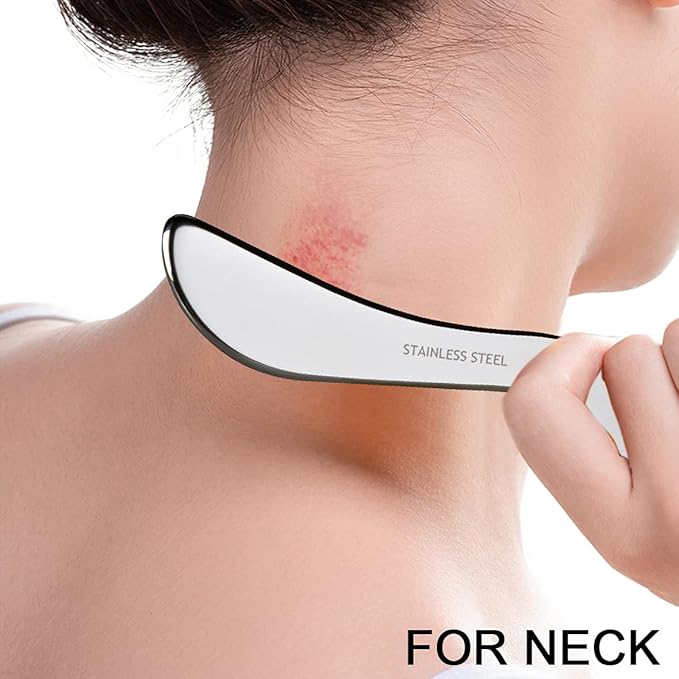 BYYDDIY Stainless Steel Gua Sha Muscle Scraper Tool,Scar Tissue Tool,Physical Therapy Tools,Muscle Scraping Tool,Guasha Massage Scraper,IASTM Tools,Skin Scraping Tool,Soft Tissue Massage Tool-Ruum Studio Home