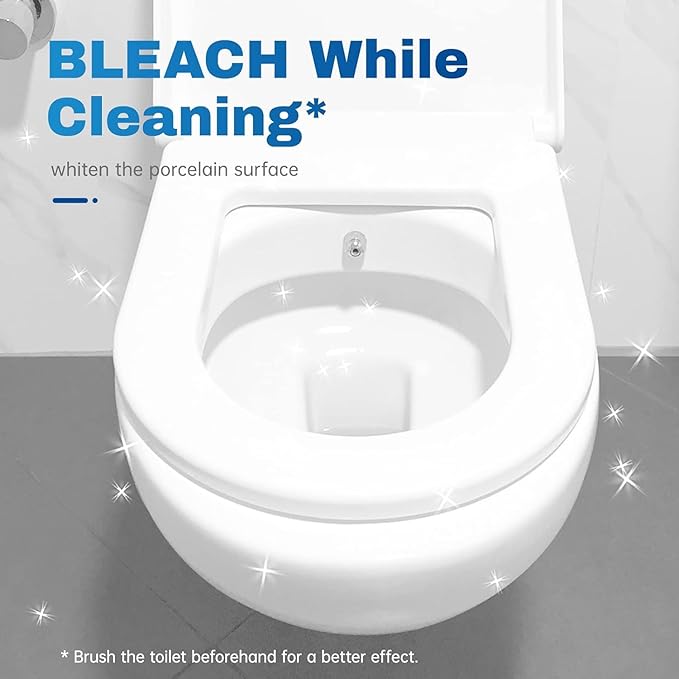 Vacplus Toilet Bowl Cleaner Tablets 40 PACK, Automatic Cleaners with Bleach, Slow-Releasing Toilet Tank Cleaners for Deodorizing & Descaling, Household Toilet Cleaners against Tough Stains-Ruum Studio Home